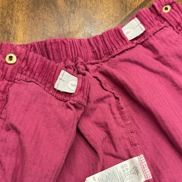 Burgundy Corduroy mini Skirt with Ruffle Detail cotton 100% sz4 girls - Picture 5 of 6